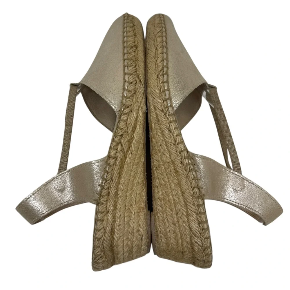 Andre Assous Dainty Espadrilles‎ Wedge Suede Shimmer Size 41 / US 10